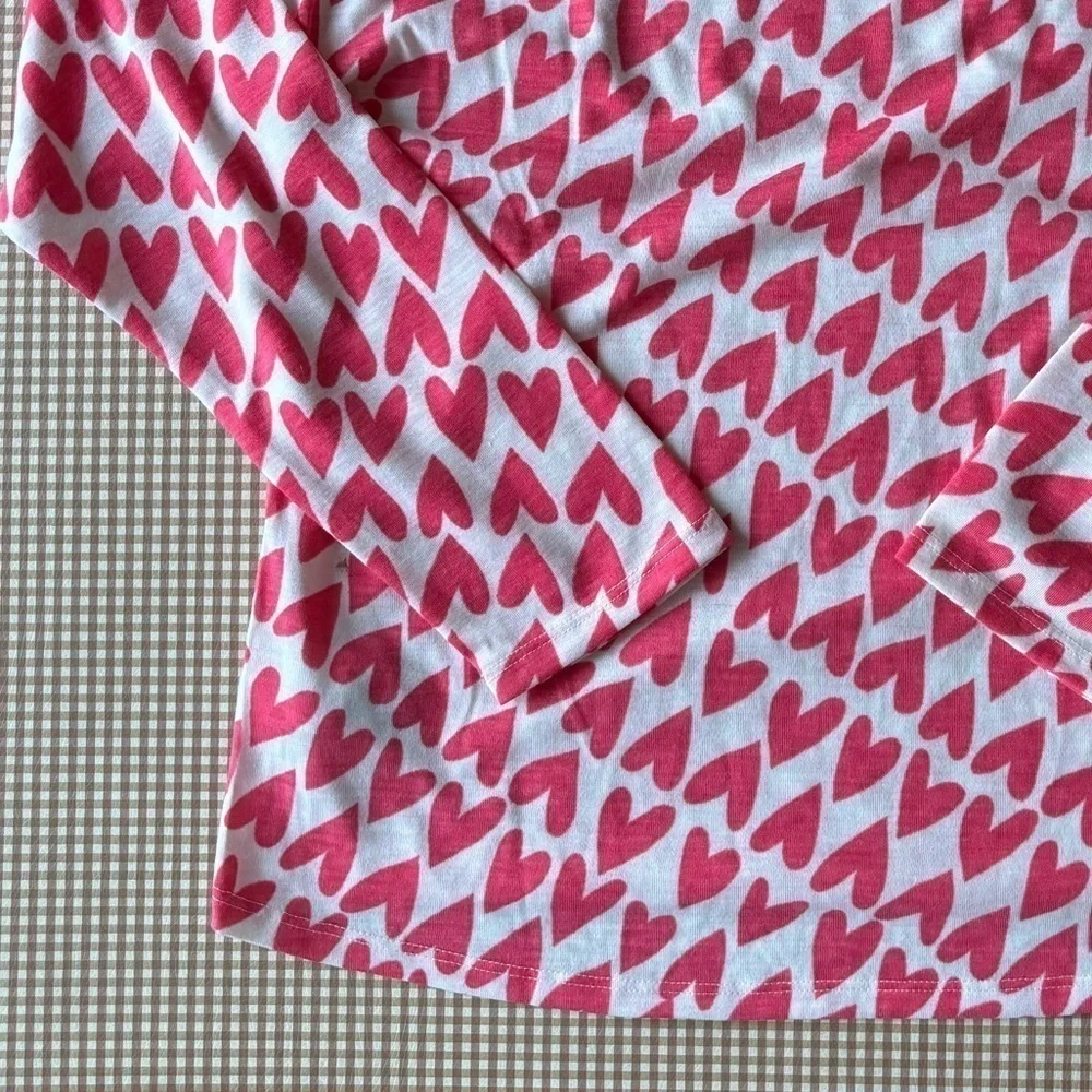 Gap Teen Pajama top. Heart print.‎ NWT. Size 14